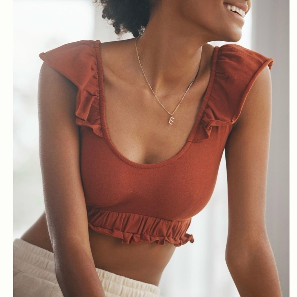 NWT Anthropologie Cross-Back Ballet Crop Top